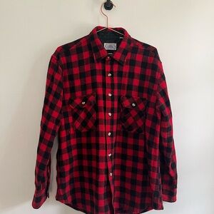 Woolrich vintage wool Red and Black Checkered Shirt